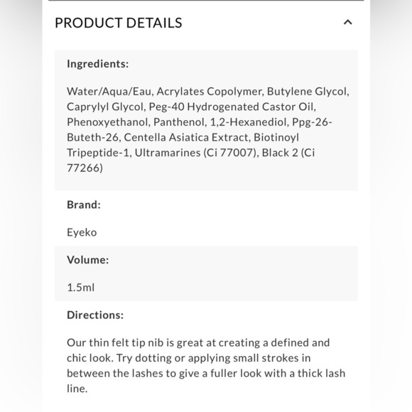 Eyeko Skinny Liquid Eyeliner in Black - Picture 7 of 7